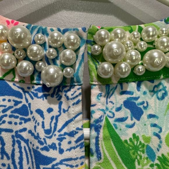 Lilly Pulitzer **RARE* Cheek to Cheek Limited Edition Shawn Maxi Dress Petite M - Picture 8 of 13